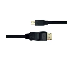Kabelis DELTACO DisplayPort į mini DisplayPort, 4K UHD, 2m, juodas / DP-1121-K / 00110006