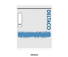 Inline Kabelis DELTACO F / UTP, Cat5, 5m, 100MHz, pilkas / 5-STP