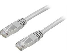 Kabelis DELTACO F / UTP, Cat5e, 2m, 100MHz, pilkas / 2-STP