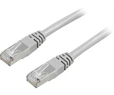 Kabelis DELTACO F / UTP, Cat5e, 7m, 100MHz, pilkas / 7-STP