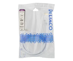 Kabelis DELTACO HDMI - DVI, 2m, „Full HD“, baltas / HDMI-112AD