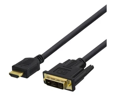 Kabelis DELTACO HDMI - DVI, 7 m, „Full HD“, juodas / HDMI-116D