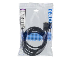 Kabelis DELTACO HDMI į DVI, 2 m, Full HD, juoda / HDMI-112D