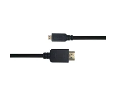 Kabelis DELTACO HDMI - micro HDMI, 4K UHD in 60Hz, 2m, juodas / HDMI-1023-K / 00100007