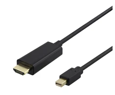 Kabelis DELTACO miniDisplayPort į HDMI, 4K UHD, 3m, juodas / 00110021