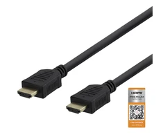 Kabelis DELTACO Premium High Speed HDMI, 4K UHD, 0.5m, juodas / HDMI-1005-K / R00100001