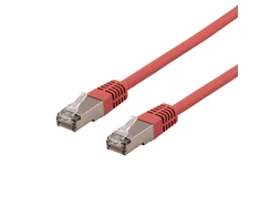 Kabelis DELTACO S/FTP Cat6, LSZH, 0,5m, raudonas / SFTP-60RH