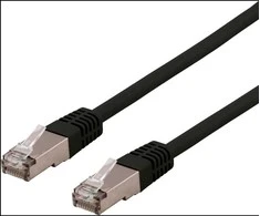 Kabelis DELTACO S/FTP Cat6 patch, 3m, 250MHz, Delta-serifuotas, LSZH, juodas / SFTP-63SH