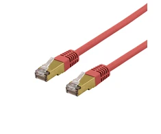 Kabelis DELTACO S/FTP Cat6a patch, Delta-sertifikuotas, LSZH, 2m, raudonas / SFTP-62RAH