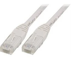 Goobay Kabelis DELTACO U / UTP Cat5e 0.5 m, balta / V05-TP
