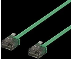 Kabelis DELTACO U / UTP Cat6a, 1m, 500MHz, žalias / UUTP-2022