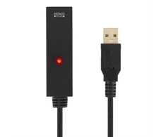 Kabelis DELTACO USB 2.0, 20.0m, juodas / USB2-EX20M