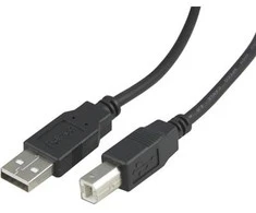 Kabelis DELTACO USB 2.0 "A-B", 2.0m, juodas / USB-218S