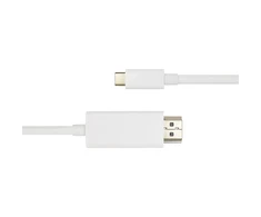USB-C - HDMI kabelis DELTACO 4K UHD, paauksuotos jungtys, 3m, baltas / USBC-HDMI1031-K / 00140024