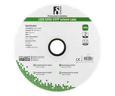 Kabelis DELTACO UTP, 100m, CAT6a, baltas / TP-56C