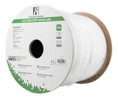 Kabelis DELTACO UTP, 100m, CAT6a, baltas / TP-56C