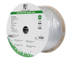 Kabelis DELTACO UTP, 305m, CAT6a, pilkas / TP-55