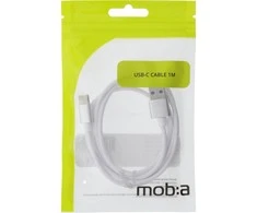 Kabelis MOB:A USB-A - Lightning 2.4A, 1m, baltas / 383203