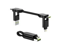 Kabelis visiems įrenginiams Rolling Square inCharge® X, 100W, USB-C/Lightning/Micro USB,7cm/ 6770069