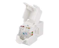 Keystone jungtis DELTACO UTP Cat6a, neekranuota, 28AWG, plona / MD-131