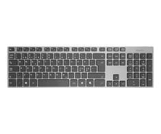 Klaviatūra Deltaco Bevielė plona ofiso kaviatūra DELTCO 2.4 GHz, USB, aliuminė, Nordic išdėstymas, tamsiai pilka / TB-802