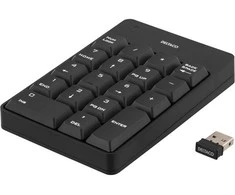 Klaviatūra DELTACO USB bevielė, skaičių, juoda / TB-144