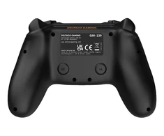 PS4/PC/Android/iOS valdiklis DELTACO GAMING Bluetooth, 2 programuojami makrokomandos mygtukai, juodas / GAM-139