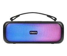 Kolonėlė STREETZ BT 2x 7.5 W, IPX5, AUX, USB flash, LED, juoda / CMB-110