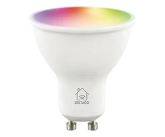 LED išmanioji lemputė DELTACO SMART HOME 3 vnt. pakuotėje, GU10, WiFI 2.4GHz, 5W, 470lm, pritemdoma, 2700K-6500K, 220-240V, RGB / SH-LGU10RGB-3P