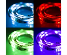 LED juosta DELTACO GAMING RGB, 2x50cm,12 skirtingų spalvų, nuotolinio valdymo pultas / GAM-114