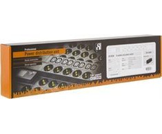Maitinimo panelė 19 6xCEE 7/4 jacks , 1xCEE 7/7 Deltaco, 3m, juoda / GT-8530