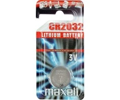 Maxell ličio elementas, 3V (CR2032), 1 pakuotė / CR2032