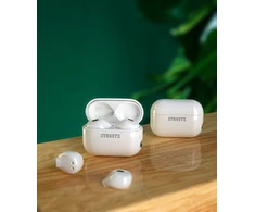 Mini bevielės ausinės STREETZ su krovimo dėklu, True Belaidės Stereo, baltos / TWS-114