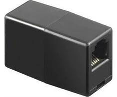 Modular scarf jungtis 8P / 8C, neekranuotas, RJ45 DELTACO juodas / MD-11D