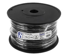 Wentronic Modulio kabelis, 6P, ritininis, 100 m DELTACO juodas / MD-15S