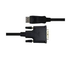 Monitoriaus kabelis DELTACO DisplayPort į DVI-D Single Link, Full HD 60Hz, 2m, juodas / DP-2020-K / 00110009
