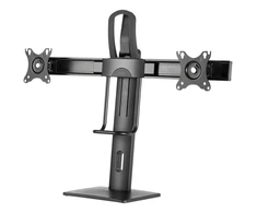 Monitoriaus laikiklis DELTACO OFFICE su pasukimu, 2 monitoriams, pakeliamas, 17-27 ", juodas / ARM-0311