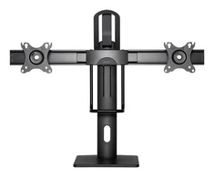 Bikuva.lt Monitoriaus laikiklis DELTACO OFFICE su pasukimu, 2 monitoriams, pakeliamas, 17-27 ", juodas / ARM-0311