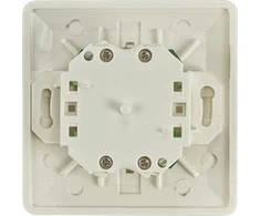 Neapsaugotas sieninis lizdas, skirtas montuoti į prietaiso korpusą, 2xRJ45, Krone terminalas, UTP, Cat6 DELTACO balta / VR-127