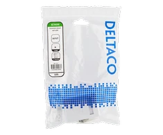 Neapsaugotas tinklo lizdas, UTP 1xRJ45, Cat6 DELTACO baltas / VR-217