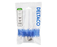 Neapsaugotas tinklo lizdas, UTP 2xRJ45, Cat6 DELTACO balta / VR-219