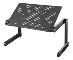 Nešiojamojo kompiuterio stovas DELTACO OFFICE mobilus, reguliuojamo aukščio, juodas / DELO-0305
