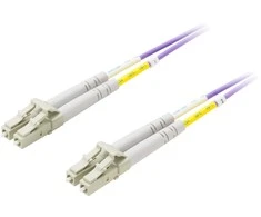 Optinis kabelis DELTACO LC - LC, 50/125, OM4, dvipusis, daugiamodis, 20m / LCLC-720