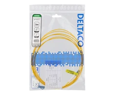 Optinis kabelis DELTACO OS2, LC - LC, simplex, singlemode, UPC, 9/125, 3m / LCLC-3S-SI