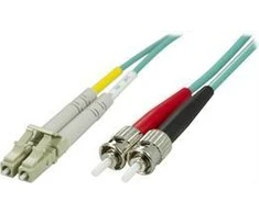 Optinis kabelis OM3 LC - ST, dvipusis, multimodas, 50/125, 1m DELTACO / LCST-61