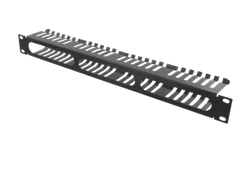 Panelė kabelis DELTACO 19 ", 1U, juoda / 19-24