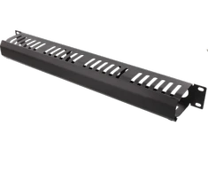 Panelė kabelis DELTACO 19 ", 1U, juoda / 19-24