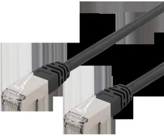 Patch kabelis DELTACO S/FTP, Cat6, 2m, 250MHz, UV atsparus, juodas / SFTP-62UV