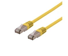 Patch kabelis DELTACO S/FTP Cat6, 3m, 250MHz, Delta serifikuotas, LSZH, geltonas / SFTP-63GLH