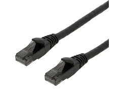 Patch kabelis DELTACO U/UTP High Flex Cat6, 24AWG, 500MHz, LSZH, juodas / UUTP-1502